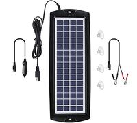 Sunway Cargador de batería solar para coche, portátil, energía solar, cargador de coche, para batería de 12 V de coche, motocicleta, barco, vehículo marino, tractor, ATV, bote, etc.