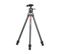 SUNWAYFOTO MT-162CIIL+XB-25P - Mini trípode de fibra de carbono para teléfono celular y cámara DSLR, pequeña unidad de trípode completa para viajes, video, vlogging