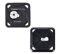 SUNWAYFOTO Placa QR con Clip de cámara CP-39 Compatible con Arca-Swiss, RRS (diseño de Dos Piezas) Placa de liberación rápida