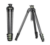 SUNWAYFOTO TL2840CC Trípode de Fibra de Carbono, Soporte Cámara, Trípode para Cámara con Cerraduras de Palanca para Cámaras DSLR, 4 Secciones, Carga 35 Libras (16 kg)