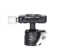 SUNWAYFOTO XB-25 Cabeza de bola de trípode, rotación de 360 grados con placa de liberación rápida de 0,63 cm y para cámara réflex digital, trípode monopié deslizador, carga 12 libras