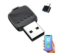 Sunweyer neuester Adaptador Inalámbrico CarPlay & Android Auto 2 IN 1 Dongle,Auto-Conexión,Puerto USB-A, unterstützt Online-Updates, Kabel zu Wireless Adapter (Mini S30)