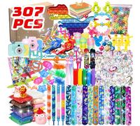 SUNXBUK 307 Piezas Juguetes de Fiesta a Granel, Relleno Piñatas de Cumpleaños Infantil, Regalo Niños Niñas, Favores Juguetes, Regalo de Fiesta, Carnaval Navidad El Aula Premios