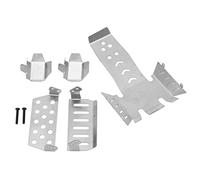 Sunxtzyl Set de armaduras para chasis de RC, Placa de protección Antideslizante de Acero Inoxidable para VP VS4 - 10 Phoenix VPS09007, Coche RC; Kit de Armadura cepillada Duradera con