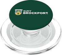 SUNY Brockport Golden Eagles Institutional Shield Logo PopSockets PopGrip para MagSafe