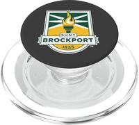 SUNY Brockport Golden Eagles Institutional Shield PopSockets PopGrip para MagSafe