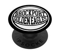 SUNY Brockport Golden Eagles Retro Basketball Classic PopSockets PopGrip Adhesivo