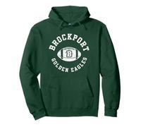 SUNY Brockport Golden Eagles Retro Distressed Football 80's Sudadera con Capucha