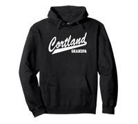 SUNY Cortland Grandpa Red Dragons Script Sudadera con Capucha