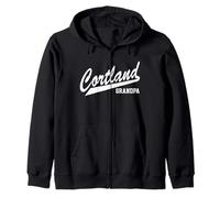 SUNY Cortland Grandpa Red Dragons Script Sudadera con Capucha