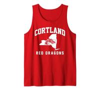SUNY Cortland Red Dragons New York State Camiseta sin Mangas