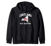 SUNY Cortland Red Dragons New York State Sudadera con Capucha