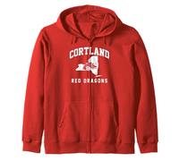 SUNY Cortland Red Dragons New York State Sudadera con Capucha