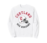 SUNY Cortland Red Dragons Vintage Football Helmet Sudadera