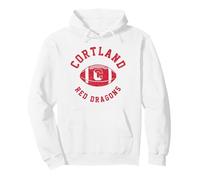 SUNY Cortland Red Dragons Vintage Football Sudadera con Capucha