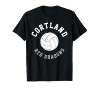 SUNY Cortland Red Dragons Volleyball Vintage 90's Camiseta