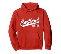 SUNY Cortland Sister Red Dragons Script Sibling Sudadera con Capucha