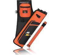 Sunya - Carcaj de Tiro con Arco para Flechas. Incluye Pestaña y Bolsillos de Liberación y Cinturón de Nailon