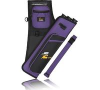 Sunya - Carcaj de Tiro con Arco para Flechas. Incluye Pestaña y Bolsillos de Liberación y Cinturón de Nailon