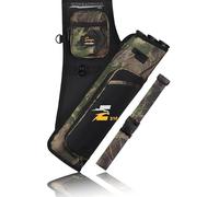 Sunya - Carcaj de Tiro con Arco para Flechas. Incluye Pestaña y Bolsillos de Liberación y Cinturón de Nailon