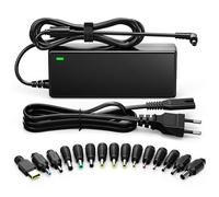 SUNYDEAL 90W Cargador Universal Portatil Fuente de alimentación Adaptador Corriente Cable ordenador para HP Lenovo Acer ASUS Dell Sony Toshiba Fujitsu MSI 15V 16V 18.5V 19V 19.5V 20V 24V con 15 Tip