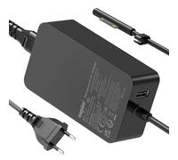 SUNYDEAL Cargador Surface Pro 65W 15V 4A para Microsoft Surface Pro 11/X/10 | /10/9/8/7/7+ /6/5/4, Surface Laptop 7/6/5/4/3/2, Surface Go 4/3/2, Surface Book 3/2/1, Model 1706 1796 1800 Adaptador con USB