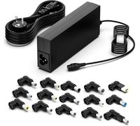 SUNYDEAL Cargador Universal de 100W para Portátiles - Compatible con HP, ASUS, Lenovo, DELL, Acer, Toshiba, Sony, Samsung - 20V 5A Máx., 15 Puntas (Sin USB-C)