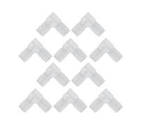 Sunydog 10pcs Coda de Codo Barb Barb Plastic Grato Adaptador de Articulación Púas Acuario (10 mm)