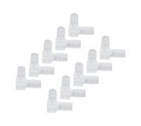 Sunydog 10pcs Coda de Codo Barb Barb Plastic Grato Adaptador de Articulación Púas Acuario (8 mm)