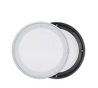 Sunydog 2 Uds Cubierta de Altavoz Protector Duradero para Altavoces Pequeños Metal Negro 6,5 Pulgadas (Blanco + Blanco)