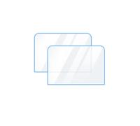Sunydog 360 Protector de Pantalla para Cámara Dureza 9H Adhesivo Película de Vidrio Templado Sin Burbujas Tacto Sensible para Videógrafos Juego 2 Piezas