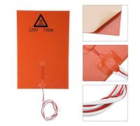 Sunydog Accesorios de Impresora de 12V Silicona Almohadilla Calefacción Caliente Transferencia Calor Eficiente Naranja 12V 120W (220V 750W 200 * 300 mm)