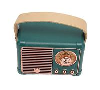 Sunydog Altavoz Retro, Transmisión Rápida Estéreo HiFi, Altavoz Vintage Portátil con Efecto de Sonido de 360 Grados para el Hogar Al Aire Libre, Liviano, Apariencia Compacta, Fácil de (Verde)