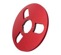Sunydog Carrete Vacío de Cinta de 1/4 Carrete Recogida Aluminio Profesional para Grabadoras Cinta NAB Rojo 10,5 Pulgadas 1 Unidad