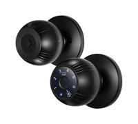 Sunydog Cerradura de Puerta Inteligente de Entrada sin Llave, Cerradura Puerta Duradera 5 en 1 con Huella Dactilar/contraseña/tarjeta/llave/aplicación para Oficina, Hogar, Dormitorio (Negro)