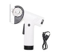 Sunydog Cortador de Tela Eficiente, Cortador de Cuchillo Redondo Inalámbrico con 4 Velocidades, Máquina Cortadora Papel Recargable para Costura Artesanal, Herramienta Corte (Blanca)