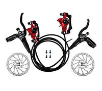 Sunydog Freno de Disco Hidráulico MTB Set de pinzas de freno de disco hidráulico para bicicleta MTB Kit de palanca de freno izquierda derecha con rotor de disco de 160 mm