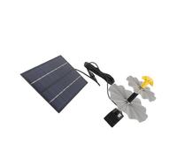 Sunydog Fuente Solar, Kit de Bomba de Agua Exterior Alimentada por | Altura del rociador 4,5 bombas a 10 V Baño para pájaros de plástico ABS con 3 tubos de extensión para jardín