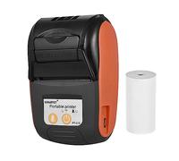 Sunydog Impresora Ticket de Caja, Impresora Térmica Portátil Impresora de Recibo BT de 58mm para Tiendas al por menor Restaurantes Fábrica Logística