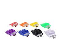 Sunydog Juego de Peine Guía,8PCS Guía de Corte Peine de Peluquería Juego de Herramientas de Peluquería Juego de Peine de Límite Colorido Compatible con La Cortadora de Cabello Eléctrica Wahl