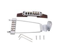Sunydog Juego de Puente para Guitarra Eléctrica, Rodamiento de Bolas, Puente Rodillos, Montura Rodillos, Pieza Trasera para Guitarra Jazz, Aleación Zinc Crom