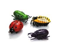 Sunydog Mini El Plastico Electrónico Mariquita de Juguete para Niños Realista Simulación de Insecto Juguete para Niños Material Plástico 1 Pcs (Amarillo)