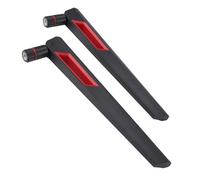Sunydog Módulo de Tarjeta de Red WiFi, 2pcs M.2/NGFF Antena de Red Inalámbrica 8DBI, Compatible 9260NGW/7265AC/9650AC, Cable de de Fibra Masculina IPEX 4 a RP-SMA para Enrutador