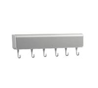 Sunydog Organizador de Pasillo con 6 Ganchos, Material ABS Duradero, Soporte de Carga 5Kg para Entrada, Vestíbulo, Oficina, Almacén