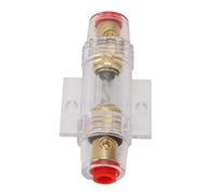Sunydog Portafusibles AGU 60A, Resistente a Altas Temperaturas, Duradero en Línea para Sistemas de Audio de Coche y Uso Bricolaje, Material PC Transparente