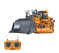 Sunydog RC Bulldozer,1/24 2.4GHz 9CH RC Camión de construcción Vehículos de ingeniería Juguetes para niños niñas con música Ligera