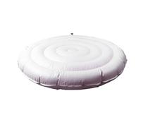 Sunydog Redondo Inflable Cubierta con Asa, 4.5ft PVC Tina Caliente 4.5 Pies | SuministrosTapa aislada para bañeras al aire libre Inflación portátil aislada al aire libre
