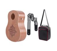 Sunydog Robusto Cajón de Madera de Melocotón, Tambor Mano en Forma Guitarra, Instrumento Percusión Portátil con Sonido Cálido para Jugadores Experimentados