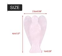 Sunydog Rose Quartz Pink Crystal Angel Decor Healing Stone Gemstone Pink Stone Hogar - Calidad Premium, Duradera