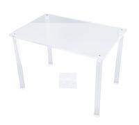 Sunydog Soporte para Plantas de Acrílico con Diseño Transparente, Panel de 30x20 Cm y Patas con Capacidad 20 Kg para Joyas, Juguetes, Zapatos, Cosméticos y Suculentas